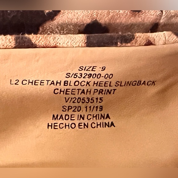 NWOT BANANA REPUBLIC SZ 9 Cheetah Print Slingback Block Heels - Picture 2 of 7